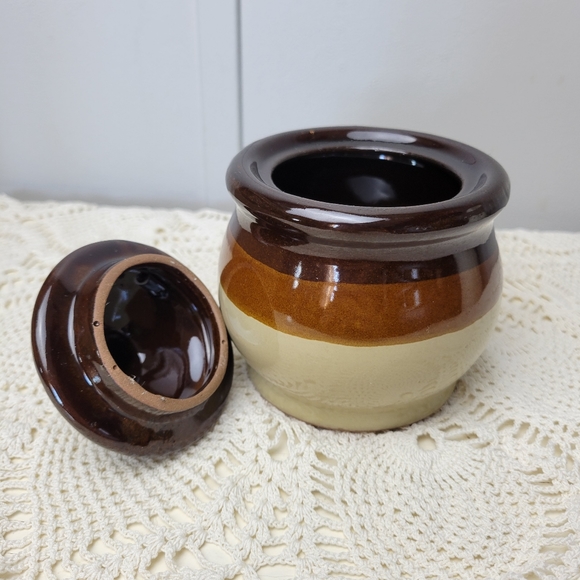 Vintage Decor Bundle Crock Letter Holder Vases Crochet Doilie - Picture 7 of 16